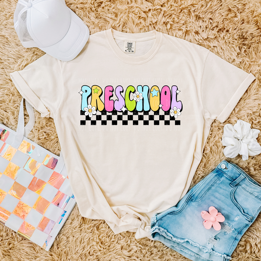 Pre School Retro Checkered