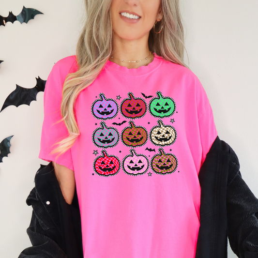 Checkered Jack O Lantern Collage