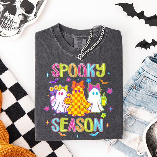 Spooky Season Checkered Ghost