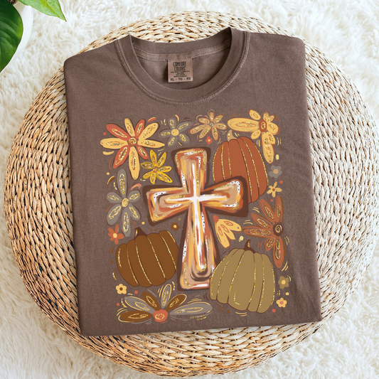Brushstroke Cross Pumpkins