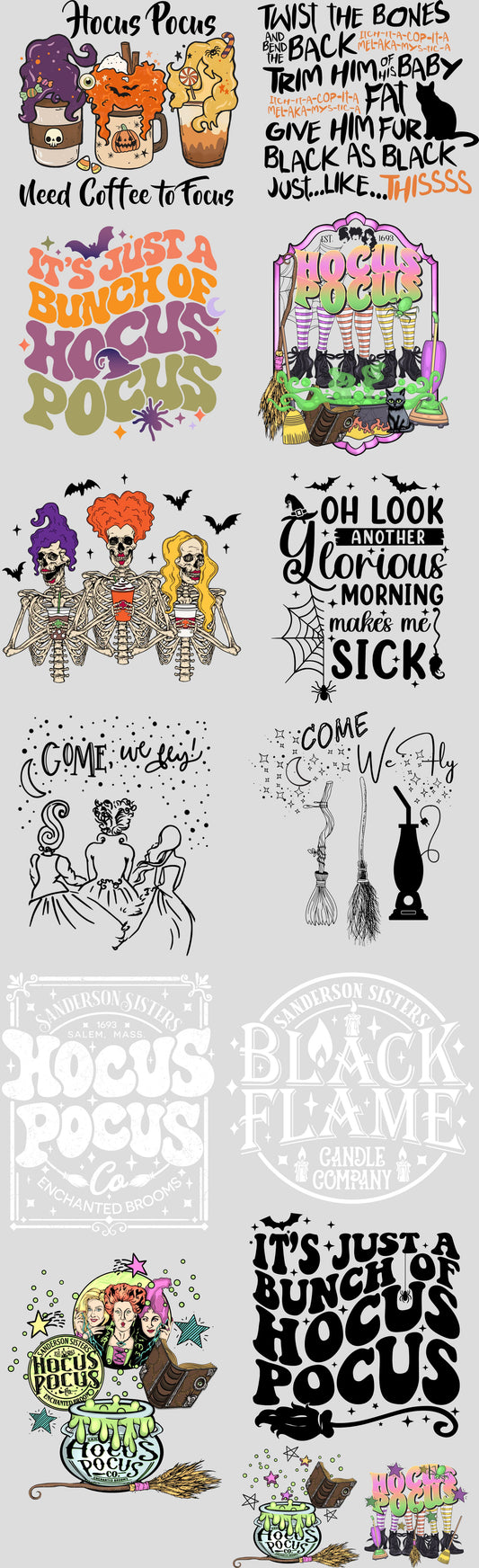Silly Witches Premade Gang Sheet