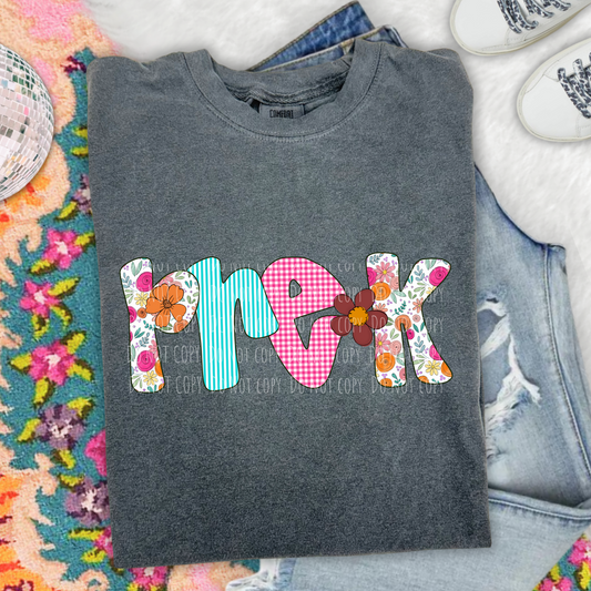 Pre-K Floral Gingham