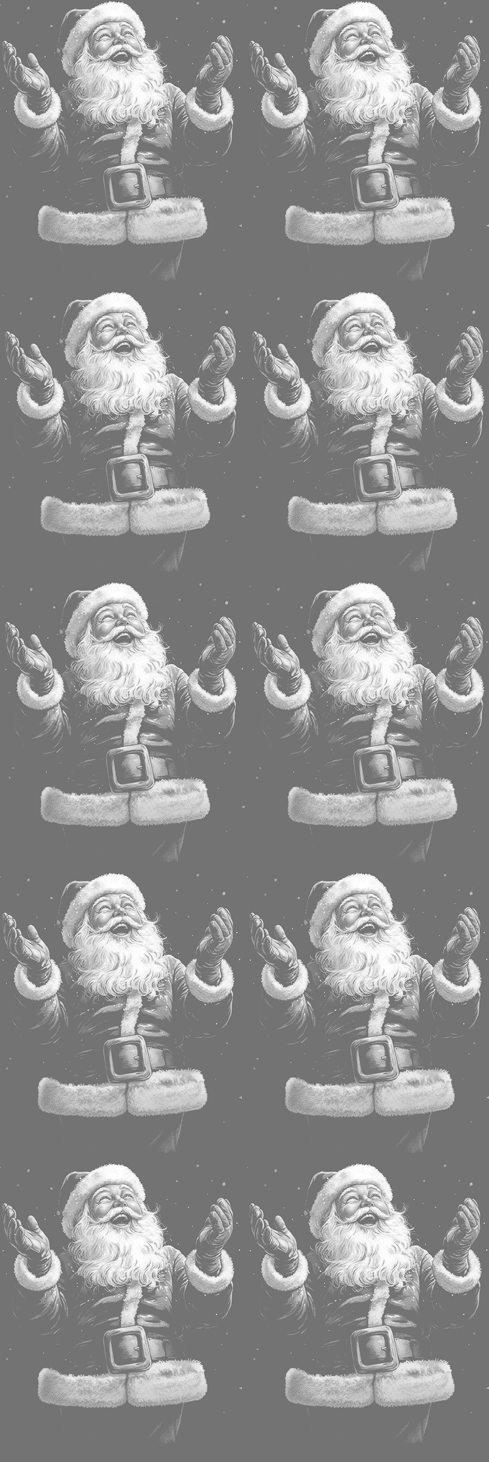 Jolly Halftone Santa Premade Gang Sheet