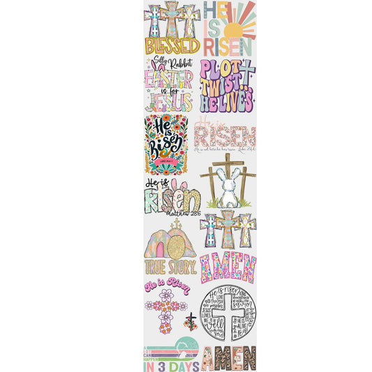 He Is Risen Premade Gang Sheet 22x72