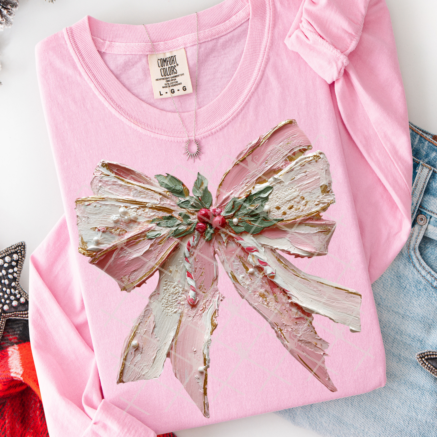 Painted Christmas Bow