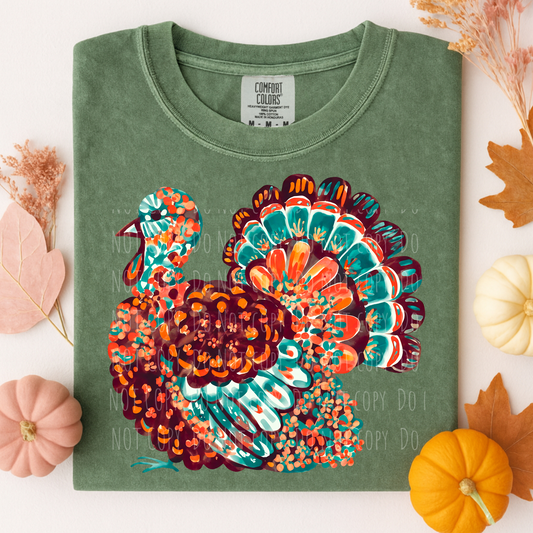 Dark Floral Turkey
