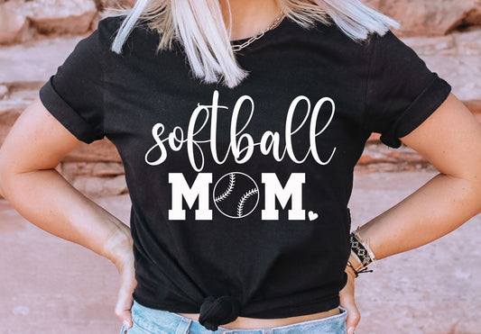 Softball Mom (white)