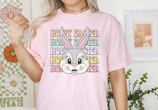 Hoppy Easter Grey Bunny