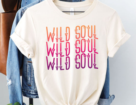 Wild Soul Multicolor DTF Transfer