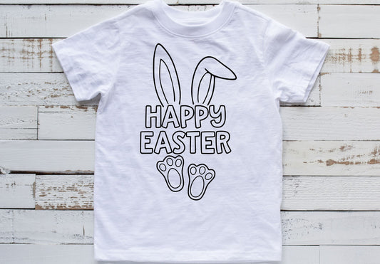 Happy Easter Bunny coloring